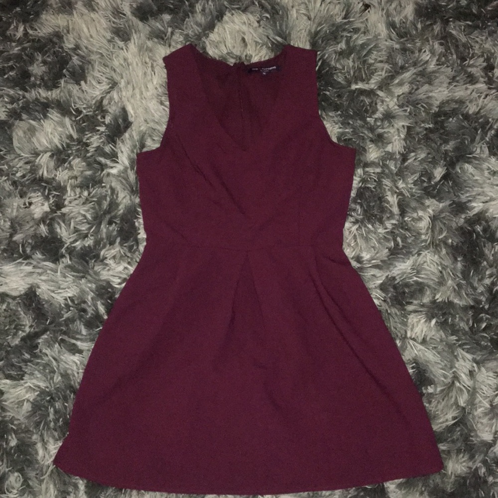 Burgundy dress